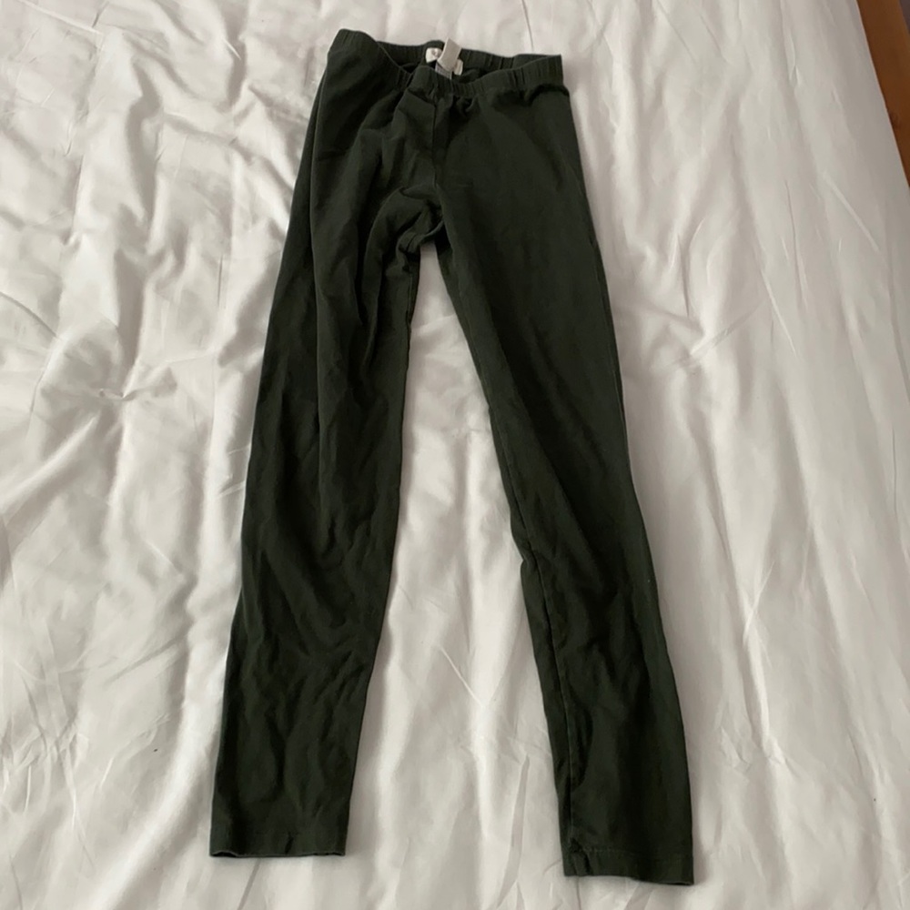 Green leggings